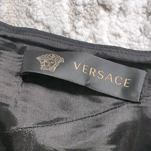Versace Asymmetrical Skirt with Exposed Zipper - Picture 7 of 10